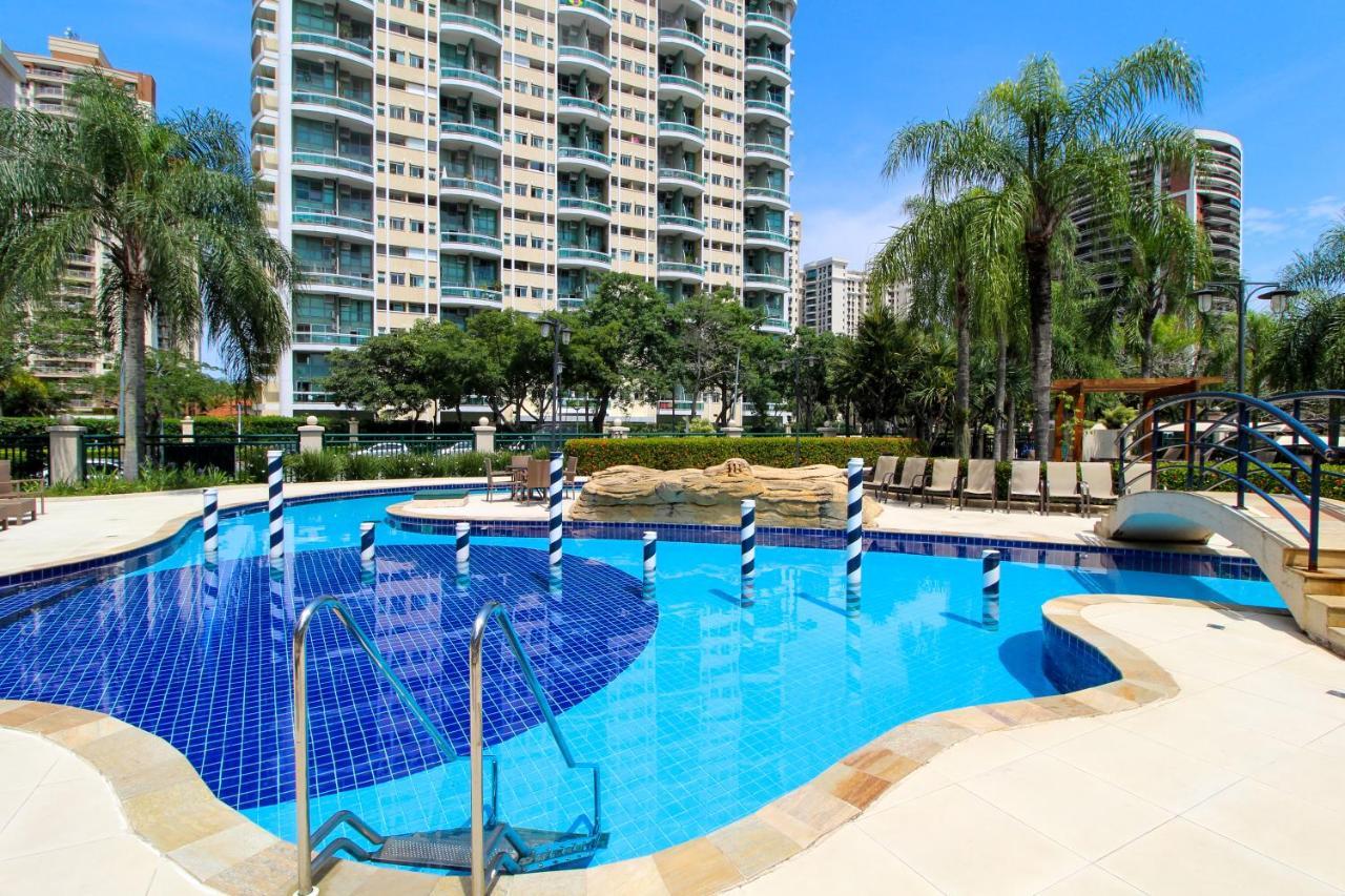 ריו דה ז'ניירו Barra Da Tijuca - 508 - De Frente Para Maravilhosa Piscina - Estacionamento Gratuito - Academia Comphania Atletica - Balsa Para Praia Gratis - Microondas - Geladeira Grande - Recepcao 24Horas - Wi-Fi - Com Pia מראה חיצוני תמונה