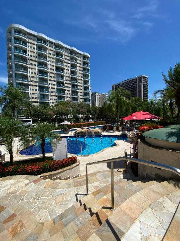 ריו דה ז'ניירו Barra Da Tijuca - 508 - De Frente Para Maravilhosa Piscina - Estacionamento Gratuito - Academia Comphania Atletica - Balsa Para Praia Gratis - Microondas - Geladeira Grande - Recepcao 24Horas - Wi-Fi - Com Pia מראה חיצוני תמונה